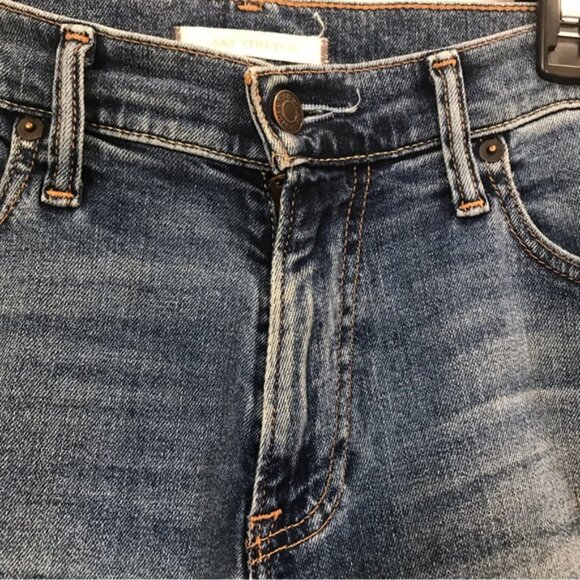 Abercrombie and Fitch Slim Straight Leg Wide Jeans Stretch Mid Rise Waist Zip 31 - Picture 4 of 13